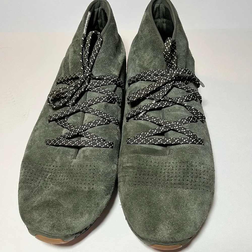 Underarmour Unique Veloce Chukka Mid Suede Olive Green Causal Shoes Mens 12